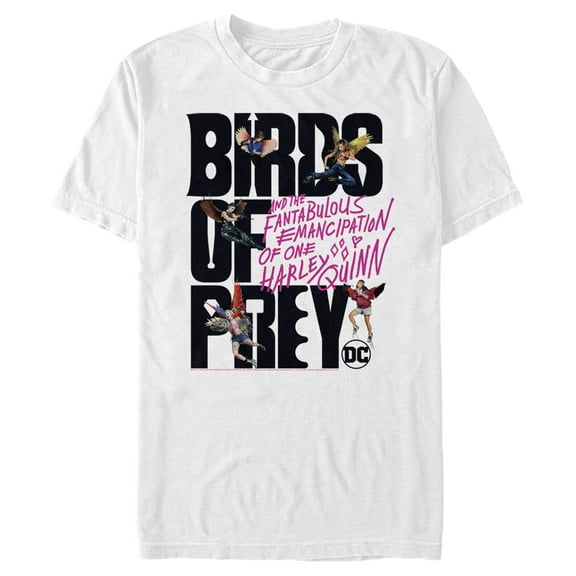 Men's Birds of Prey Flight Logo  Graphic Tee White X Large