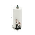 thumbnail image 4 of DecMode 6" x 13" White Polystone Chef Paper Towel Holder with Checkered Base, 1-Piece, 4 of 11
