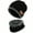 Black, variant on Kids Winter Hat and Scarf Set Warm Knit Beanie Cap and Circle Scarf with Fleece Lining for Children Boys Girls (Gray)