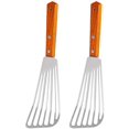 thumbnail image 1 of Spatule à Frire Multi-Usage, Spatule à Poisson Résistante à la Chaleur, Design Biseauté en Acier Inoxydable, Spatule à Poisson avec Manche en Bois Ustensiles de Cuisine, 1 of 7