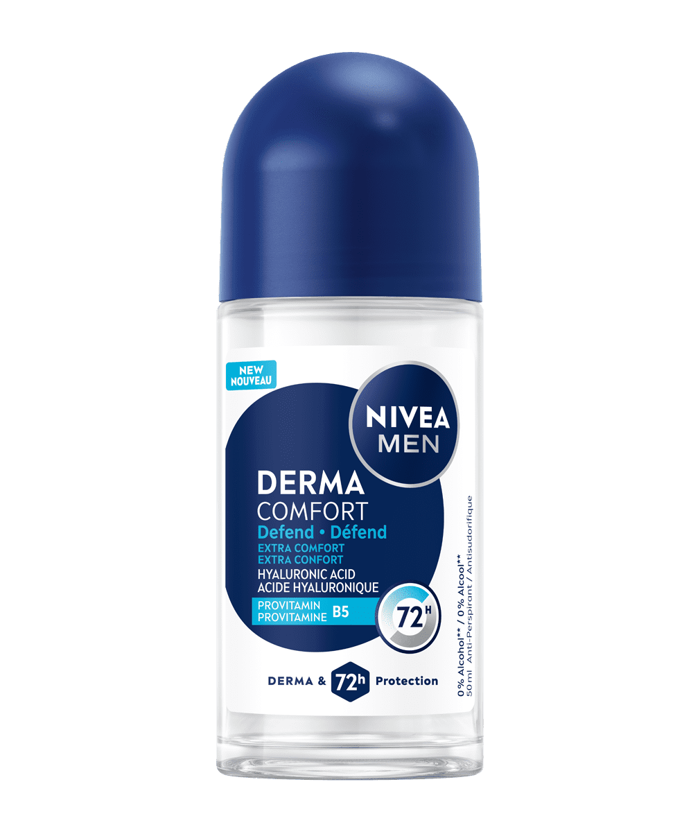 NIVEA MEN Derma Comfort Defend Men Antiperspirants Roll-on Deodorant, 50 ml