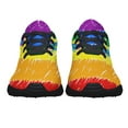 thumbnail image 3 of Unisex Fashion Rainbow Shoes, LGBT Sneakers for Men Women, Lightweight Breathable Running Walking Shoes Black Size 13, 3 of 7