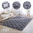 thumbnail image 1 of Floor Mat Rugs Shaggy Anti-Skid Area Living Room Bedroom Home Carpet, 1 of 2