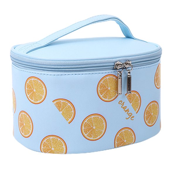 Estuche de transporte portátil, sencillo y atmosférico para guardar productos para el cuidado de la piel, fabricado en PU
