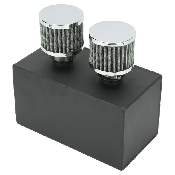 Oil Catch Tank, 4 Port Twin Baffle Oil Catch Can Oil Moisture