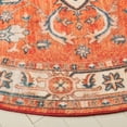 thumbnail image 4 of SAFAVIEH Journey Abram Medallion Area Rug, Rust/Navy, 6'7" x 6'7" Round, 4 of 11