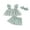 Green, variant on Bagilaanoe 3pcs Toddler Baby Girl Shorts Set Fly Sleeve Floral Print A-Line Tops + Shorts + Headband 6M 12M 18M 24M 3T 4T Kids Casual Summer Clothes