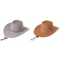 thumbnail image 3 of ITFABS Hommes Chapeau de Cowboy avec Menton Réglable Large Bord Accessoires, 3 of 3