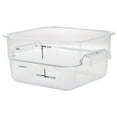 thumbnail image 2 of HUBERT® Food Storage Container 2 Qt Clear Plastic Storage Container - 7" L x 7" W x 31/2" D, 2 of 7