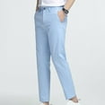 thumbnail image 3 of Mens Dress Pants Slim Fit Cotton Dreeey Pants for Men Stretch Ankle-Length Dress Pants Skinny Suit Pants Cropped Trousers for Men, Light Blue (5X-Large), 3 of 6