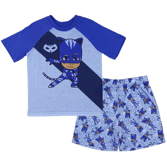 PJ Masks Pajamas Toddler Boys' Power Heroes Short Sleeve and Shorts Sleep Set