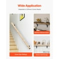 thumbnail image 6 of VEVOR Handrail Hardware Bracket, 6 Packs Heavy Duty Hand Rail Brackets, Flexible Angle Adjustment & Easy Install, Stair Railing Hardware for Stairways Handrail, Staircase,Matte Black, 6 of 9