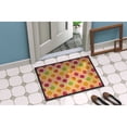 thumbnail image 4 of Watercolor Rainbow Dots and Sqiggles Door Mat, 4 of 4