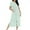 #5 Mint Green, variant on Simua Robes for Women Zipper Front Bathrobe Short Sleeve House Coat Long Nightgown With Pockets Soft Loungewear
