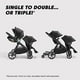 thumbnail image 3 of Baby Jogger® City Select® 2 Single-to-Double Modular Stroller, Eco Collection, Lunar Black, 3 of 5