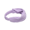 thumbnail image 3 of Unique Bargains 1 Pc Headband Wide Solid Texture Hairband for Women Light Purple, 3 of 5