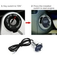 thumbnail image 2 of LYUMO Universal 12V Car Vehicle Engine Start Push Button Switch Ignition Starter, Ignition Switch,Engine Button, 2 of 7