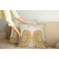 thumbnail image 3 of Ambesonne Geometric Throw Pillow Cover 2 Pack, Symmetrical Seashells, 18", Cream White, 3 of 6