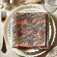 thumbnail image 5 of VargottamPink LeavesPrint Cotton Muslin Napkins - Set of 12, 20-Inch, Luxurious Soft Cloth Napkins for Dining & Events, Absorbent, Washable & Tableware, 5 of 8