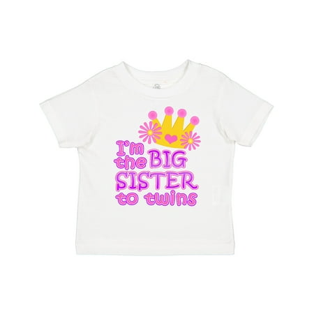 

Inktastic I m the Big Sister to Twins. Gift Toddler Toddler Girl T-Shirt