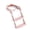 Pink hard pad, variant on 2 In 1 Foldable Potty Trainer Step Stool With Soft/Hard Seat Pad Detail Nonslip Design Treads For Bathroom Safety