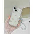 thumbnail image 2 of Cream Pattern Printed Phone Case With Protective Cover And Chain, Compatible With Apple iPhone 15/15Plus/15Pro/15Promax And Huawei, 2 of 3