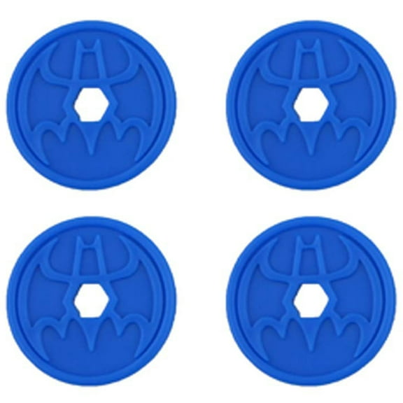 Replacement 4 Blue Projectile Discs for Fisher-Price Imaginext DC Super Friends RC Transforming Batbot Playset - BFT56