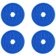 Replacement 4 Blue Projectile Discs for Fisher-Price Imaginext DC Super Friends RC Transforming Batbot Playset - BFT56