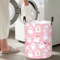 thumbnail image 5 of ZICANCN Laundry Basket Organizer, Cute Pink Ghost Creepy Boo Collapsible Hamper for Bathroom Bedroom Laundry Room, Medium Size, 5 of 7