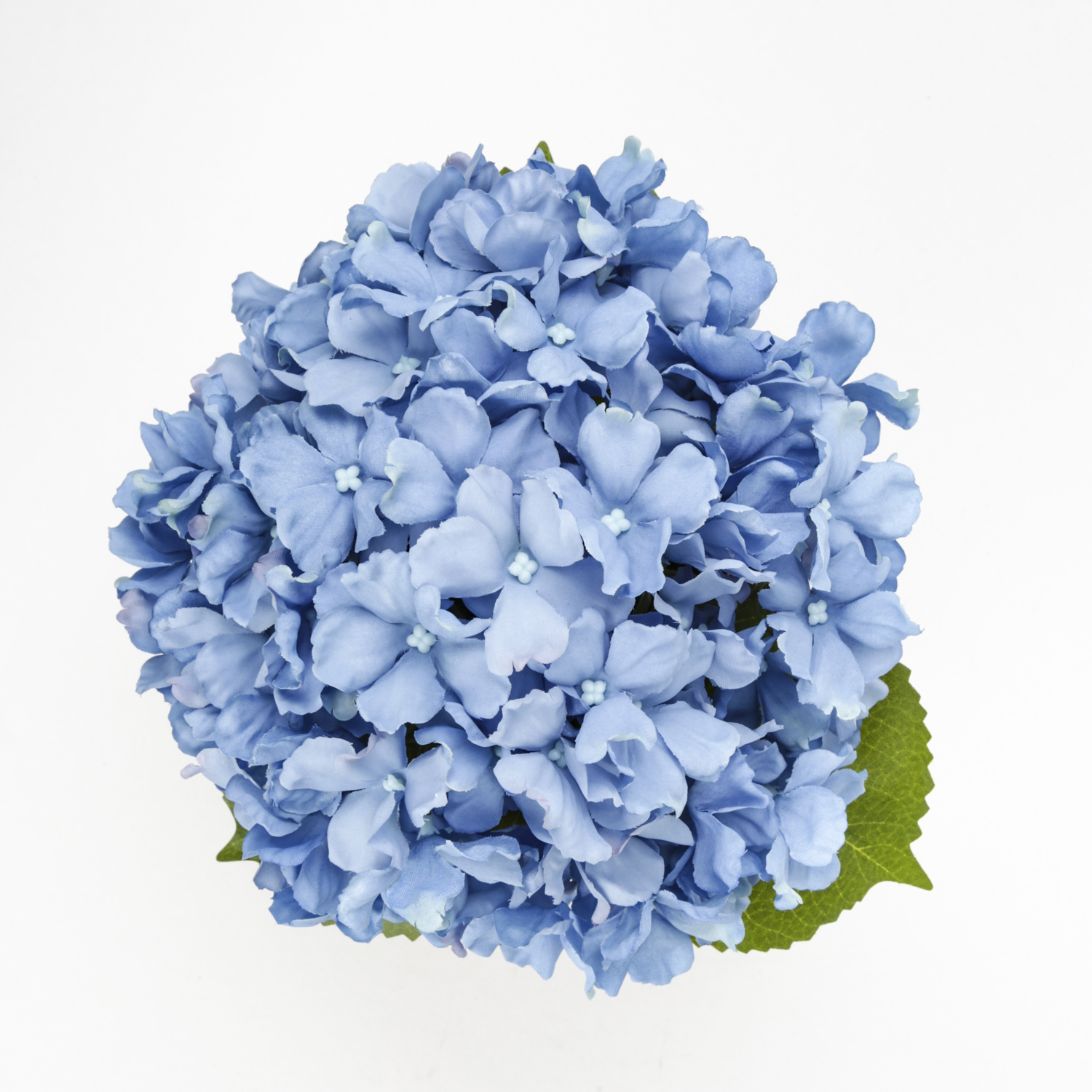 Better Homes & Gardens 7.8in Artificial Blue Hydrangea Flowers in Woven ...