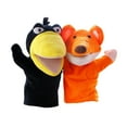 thumbnail image 2 of 2 piezas Títeres de mano de animal Feat Toys and Crow Puppets Hand Puppets para narraciones de cumpleaños Regalos de preescolar, 2 of 9