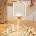 thumbnail image 4 of Vrorvz Airtight Cereal Storage Container with Lids for Kitchen Organization Clear Plastic Food Storage for Grain Sugar Flour Rice Snacks Stackable and Leak Proof, 4 of 7