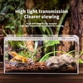 thumbnail image 4 of HLONK 1pc Clear Acrylic Small Pet Cage with Locking Buckle - Ventilated Rectangular Display Case for Reptiles  Amphibians  Small Animals - Home & Outdoor Use  Reptile Enclosure Accessorie, 4 of 5