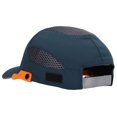 thumbnail image 2 of Bump Hat, Wide Application Protective Hat Hardhat Mesh Design  For Sprots Blue With Orange Edge, 2 of 8