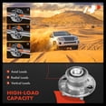 thumbnail image 5 of A-Premium 2 x Rear Wheel Bearing and Hub Assembly with ABS Ring & 4-Lug Compatible with Honda Civic 1992-1995, Civic del Sol 1995-1997, Acura Integra 1990-2001, 5 of 9