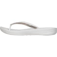 thumbnail image 3 of FitFlop Iqushion Sparkle Women's Elevated EVA Sole Sandal in White Size 8, 3 of 4