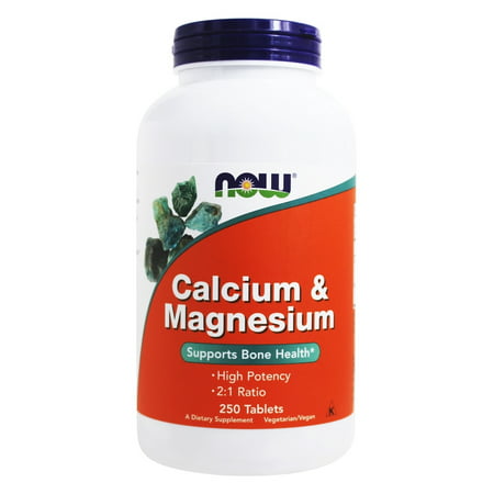 UPC 733739012722 product image for NOW Foods - Calcium and Magnesium High Potency - 250 Tablets | upcitemdb.com