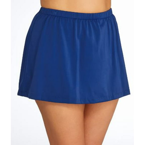 Maxine of Hollywood Plus Size Solid Skirted Bikini Bottom