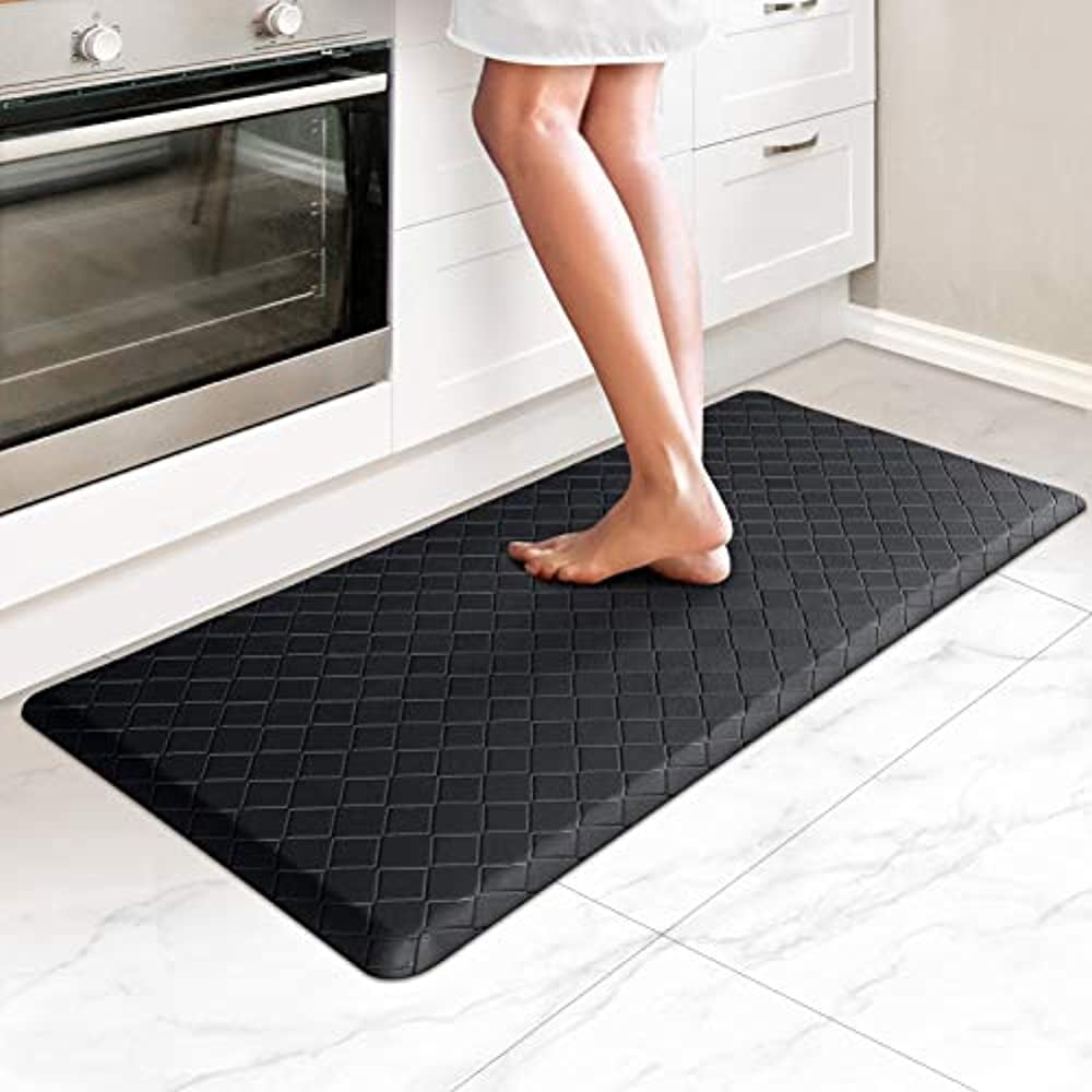 Happytrends Kitchen Mat Cushioned Anti Fatigue Kitchen Rug 17 3 X 39 Thick Waterproof Non Slip 