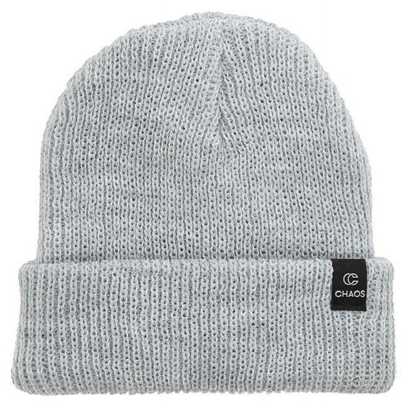 Trouble Acrylic Cuff Beanie, Black