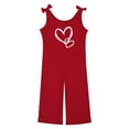 thumbnail image 4 of Little Girls Romper Sleeveless Back to School Romper Letter Print Romper with Pockets for Everyday Wear Kids Clothes Girls Size 5-6 Years, 4 of 7