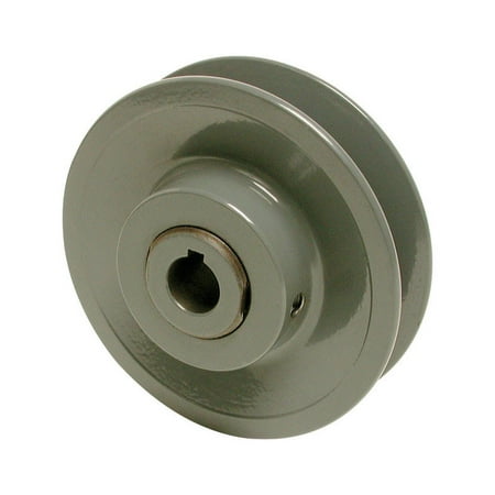 Heavy Duty Cast Iron Pulleys - Dial 1/2 in. H x 3-1/2 in. W Cast Iron Gray Variable Motor Pulley