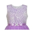 thumbnail image 4 of Flower Girl Dress Purple Belted Wedding Party Bridesmaid 8 Years, 4 of 7