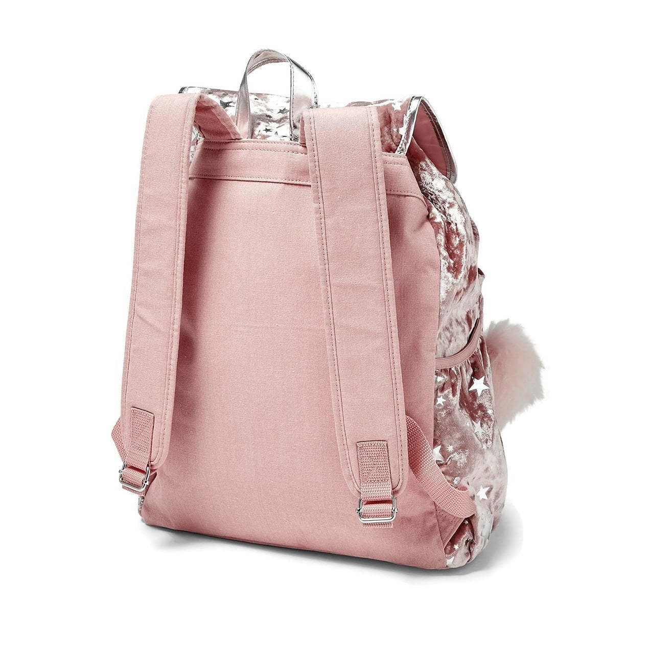 justice velvet backpack