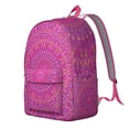thumbnail image 2 of Versatile Boho Mandala Floral Backpack for Women Men, Lightweight School College Bookbag with Laptop Compartment, All Day Carry, Wonderful Gift, 2 of 5