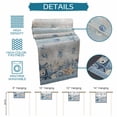 thumbnail image 6 of Blue Starfish Coastal Table Runner 90 Inches, Summer Beach Nautical Coral Shell Bed Runner Dresser Scarves Tabletop for Indoor Outdoor Parties/Ceremony/Banquet, 13" x 90", 6 of 9