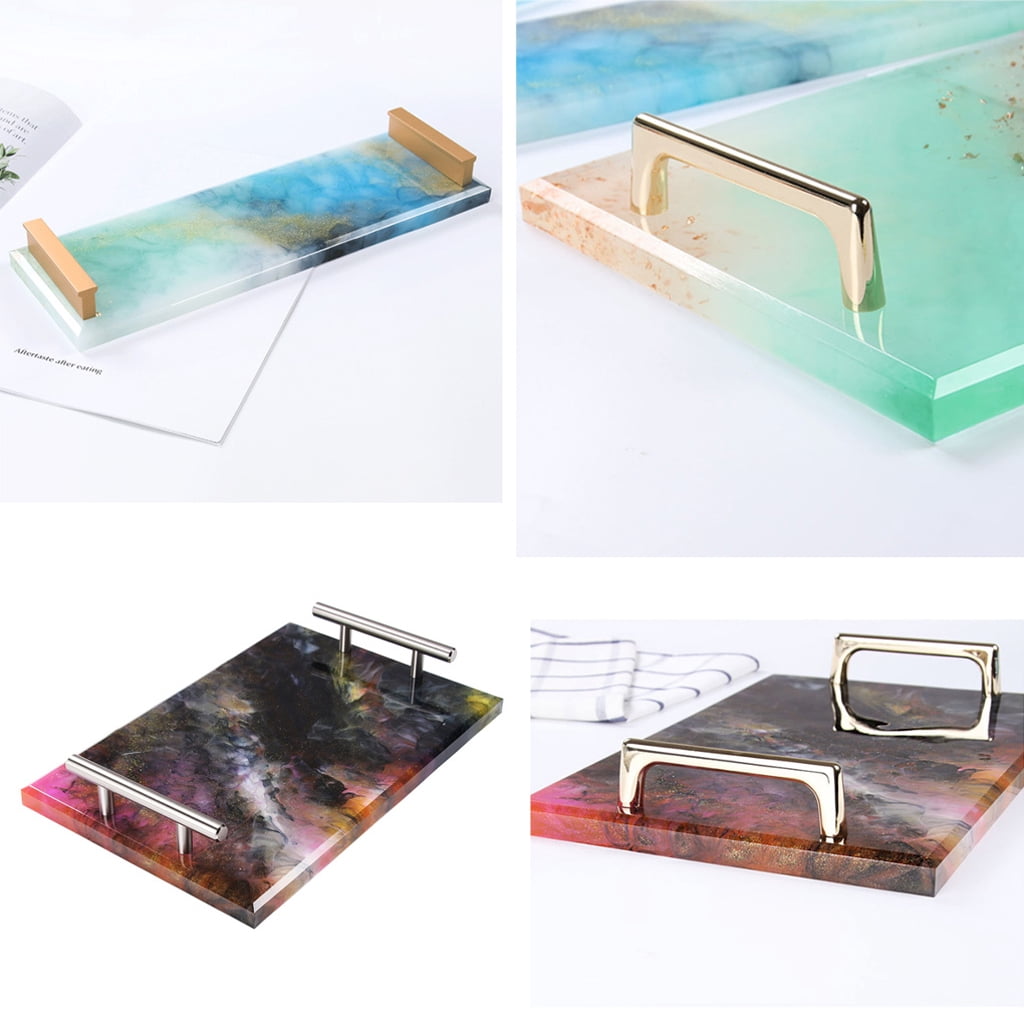 WINDLAND Agate Tray Mold DIY Resin Epoxy Casting Craft Birthday Gifts Rectangular