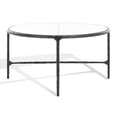thumbnail image 6 of SAFAVIEH Couture Jessa Contemporary Oval Metal Coffee Table, Black, 6 of 11