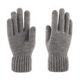 thumbnail image 2 of Guantes cálidos de punto de lana a prueba de frío para hombre, guantes de invierno con forro polar grueso para montar al aire libre y pantalla táctil, 2 of 4