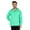 Aquamarine Green, variant on Solid Henley Hooded Short Kurta For MensLong Sleeve Cotton T-shirt Regular Fit Summer Wear